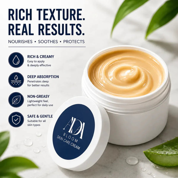 ADA Bloom Skin Relief Cream - For Fungal Infection, Psoriasis, Eczema